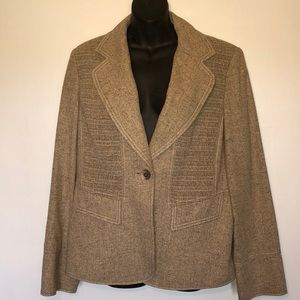 Linda Allard Ellen Tracy silk & linen jacket